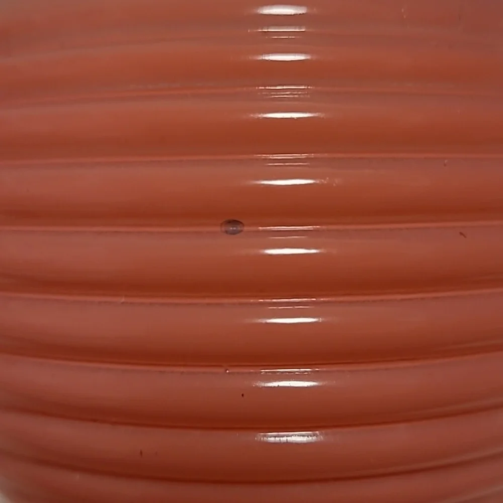 Vintage Clear and Pink Vase